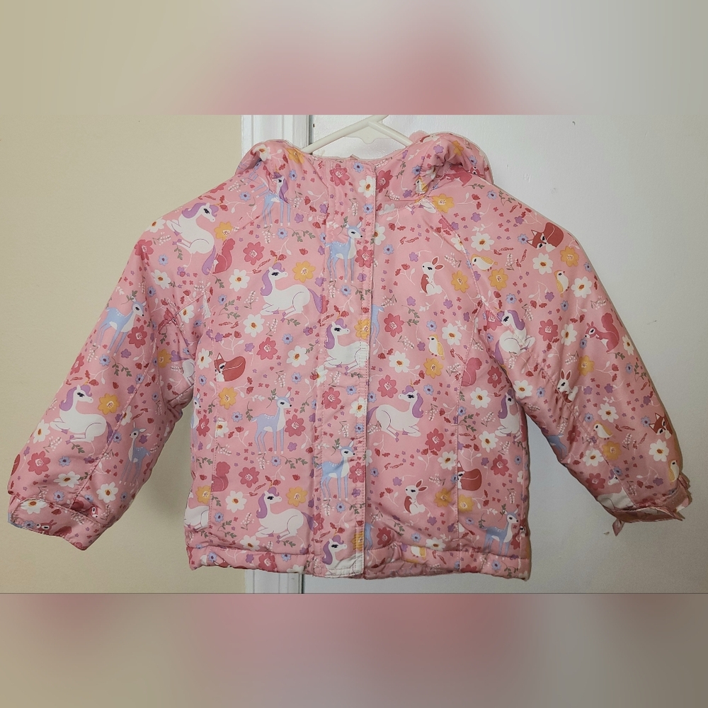 Toddler girls print 3 in 1 jacket- Size 3T